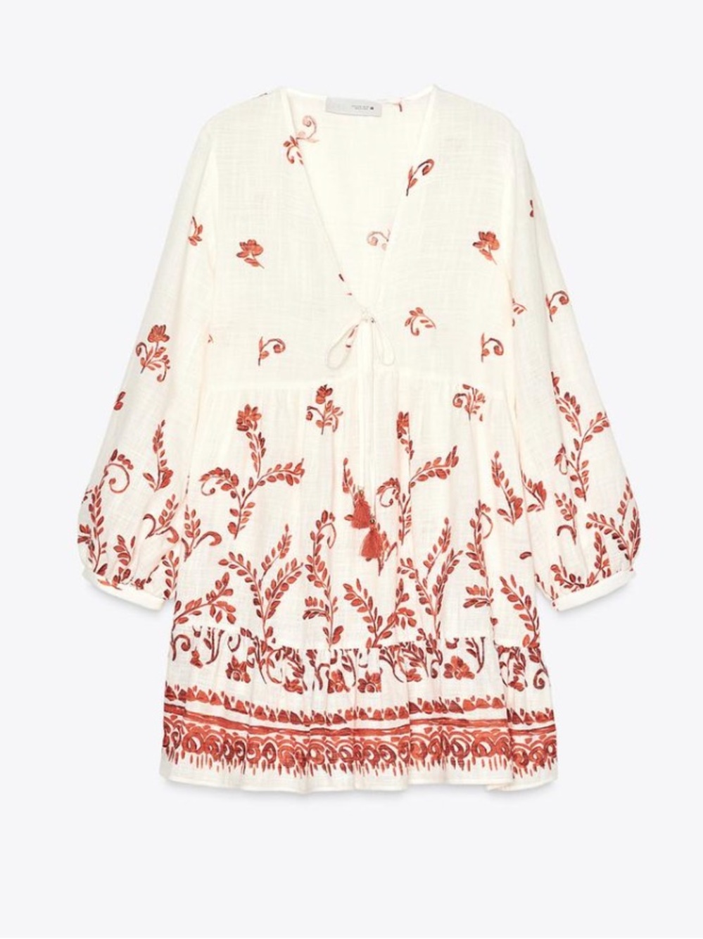 Zara linen mini dress